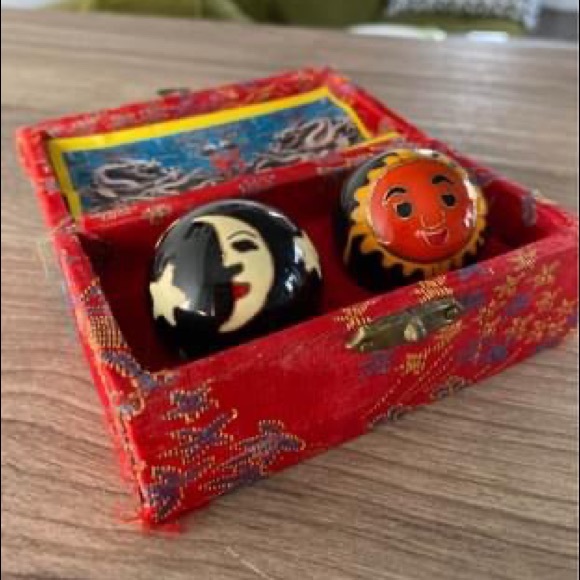 Vintage Sun and Moon Meditation Balls - Picture 1 of 3